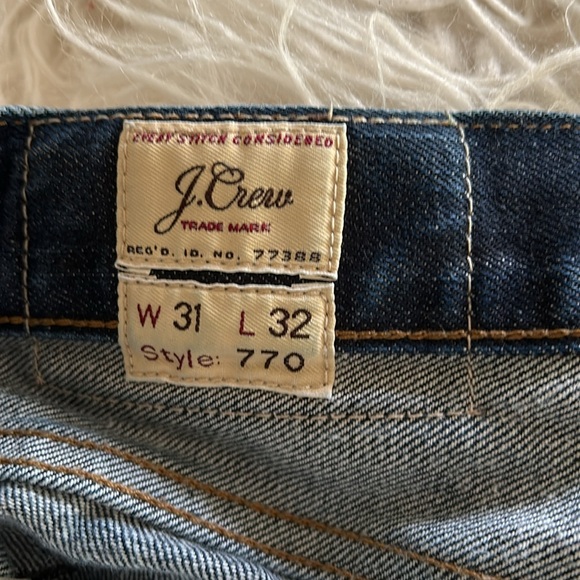 Men’s J CREW 770 straight jean. Size W 31L 32. - Picture 6 of 8